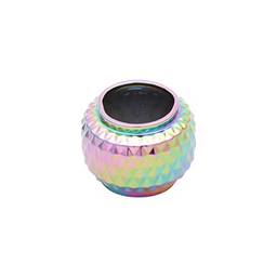 Mini Vaso Ceramica Rainbow Spikes Colorido 8.2x8.2x6.2cm Urban Multicor