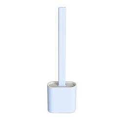 Conjunto de escova e suporte de silicone para vaso sanitário da FANZHOU, escova e suporte de limpeza profunda para limpar os cantos do vaso sanitário facilmente