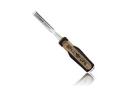 Spec Ops SPEC-C1-12 Tools cinzel de madeira, lâmina de 1,27 cm, lâmina de aço de alto carbono, cabo de absorção de choque, 3% doado para veteranos, preto/bronze