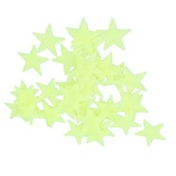 Yuventoo Brilho No Escuro 3D Estrelas Adesivos de Parede 100 Pcs Luminosa Fluorescente Adesivo De Parede De Plástico para Crianças Quarto Do Bebê Quarto Teto Casa decoração
