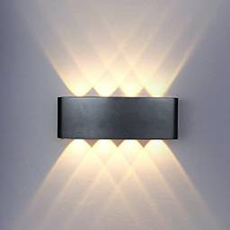 CHENBEN Arandelas de parede Iluminação LED de parede externa Luminárias de luz de parede externa 8W 3000k Luzes externas à prova d'água mate para casa,quarto,corredor,sala de estar