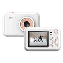 Cigooxm FunCam 1080P Câmera digital infantil de alta resolução Mini câmera de vídeo portátil com tela LCD de 12 pixels de 2,0 polegadas e armazenamento de cartão TF de 32 GB para meninos e meninas