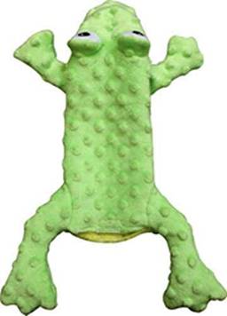 Ethical Pets 54093 Skinneeez Extreme Stuffing Free Dog Toy, 35,5 cm, Sapo, Verde