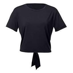 Camiseta Mod C/Abert E Amarr Costas Yoga, She, Feminino, Preto, GG
