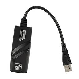 Adaptador De Rede Com Fio,Adaptador de rede com fio USB 3.0 para Gigabit Ethernet RJ45 LAN 10/100/1000 Mbps Placa de rede Ethernet para laptop