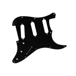 Escudo Preto com 1 Camada com Aberturas SSS para Guitarra Stratocaster - DOLPHIN 1726