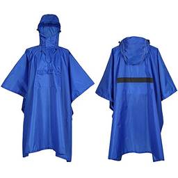 yeacher Homens Mulheres Capa de chuva Impermeável Impermeável Poncho impermeável com faixa reflexiva