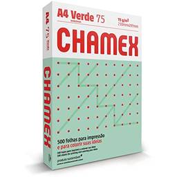 Papel Chamex A4 75g Colors 500 Folhas Verde