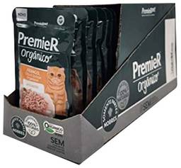 Premier Organico Gatos Adulto Sabor Frango, Chia e Quinoa 70g - caixa com 20 unidades