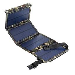 Carregador Solar USB 20W Painel Solar Portátil Carregador de Telefone para Android Smartphones s Android Tablets Painel Solar Dobrável para Acampar Ao Ar Livre