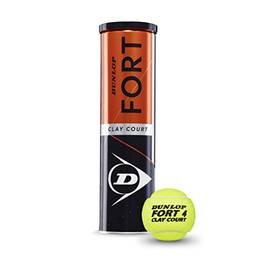 Bola Tenis Dunlop Fort Clay Tubo 4 Bolas