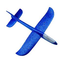 Bozony Aviões planadores voadores com flash LED luz 18,9" Modo de vôo de espuma Th g Avião aeróbico Avião acrobático Esporte ao ar livre Jogo Brinquedos Presente para crianças 3 4 5 6 Menino de 7 anos