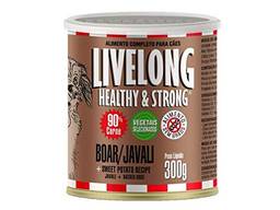 Ração Úmida Livelong Healthy & Strong Sabor Javali para Cães - 300g