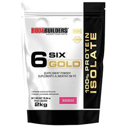 Whey Protein Isolado Six Gold 2 Kg Exclusivo - Bodybuilders Sabor Morango
