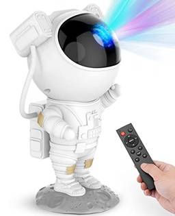 Star Projector Galaxy Night Light - Lâmpada LED Astronauta Nebulosa Estrelada com Temporizador e Controle Remoto, para Crianças Adultos para Quarto etc?LIANLI (R??????????)