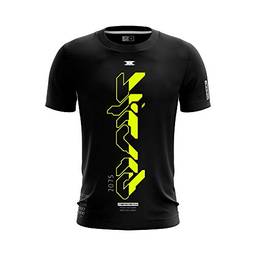 TEXX Camiseta Cyber, Preta e Verde, P