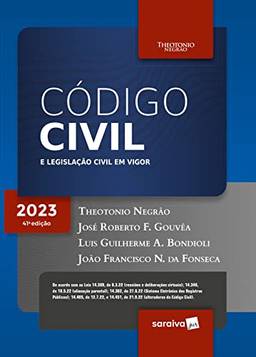 Código Civil e Legislação Civil em Vigor - 41ª edição 2023