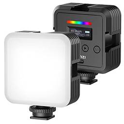 VL61 portátil full color RGB luz de vídeo mini fotografia luz bicolor temperatura 2500K-8500K brilho regulável 20 tipos de efeitos especiais CRI95 com difusor tela de sapato frio para