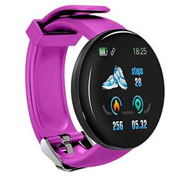 Queenser D18 1.3in relógio inteligente esportivo à prova d'água smartwatch freqüência cardíaca monitoração do sono sedentário pulseira lembrete