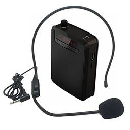 mewmewcat Amplificador de voz portátil Amplificador Vioce recarregável com microfone com fio e faixa para o ensino de canto
