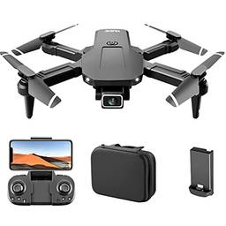 Miaoao S68 RC Drone com Câmera 4K Wifi FPV Dual Camera Drone Mini Brinquedo Quadcóptero Dobrável para Crianças com Controle do Sensor de Gravidade Modo sem Cabeça Gesto Foto Vídeo Função