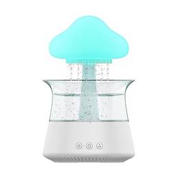 CIADAZ Umidificador Cloud Rain com 7 cores LED Lights Water Gotejamento Cogumelo Névoa Difusor com controle remoto para casa
