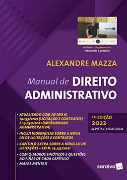 Manual de Direito Administrativo - 12ª edição 2022