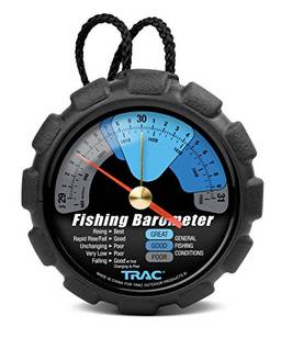 Barômetro de pesca Trac Outdoors – Monitore tendências de pressão para o sucesso da pesca – Callibração fácil (69200)
