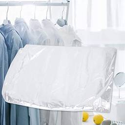 Sacos de pó para roupas, capas plásticas transparentes para roupas, bolsas protetoras à prova de poeira para armário doméstico roupas ternos vestidos casacos uniformes armazenamento(60 * 120)