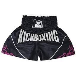 Short Calção Kick Boxing - Pre/Ros - M