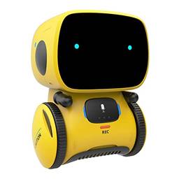Brinquedo de robô infantil, parceiro inteligente de robôs falantes inteligentes e professor com controle de voz e sensor de toque, cantando, dançando, repetindo, presente para meninos e meninas de 3 a