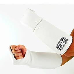 Protetor de Mão e Antebraço P/Caratê/Tkd Punch Unissex Adulto Branco