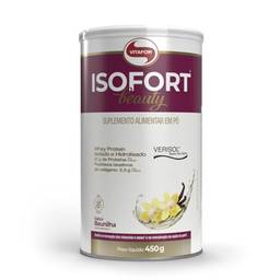 Isofort Beauty Whey Protein (Isolado e Hidrolisado) + Colágeno Verisol 450G Baunilha, Vitafor