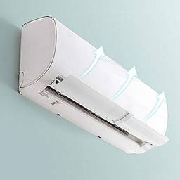 Defletor de ar condicionado ajustável, defletor à prova de vento retrátil anti sopro direto, escudo de vento frio (oco à prova d'água)(white)