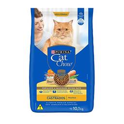 Ração Nestlé Purina Cat Chow para Gatos Castrados sabor Frango - 10,1kg Purina para Todas Todos os tamanhos de raça Todas as fases - Sabor Frango