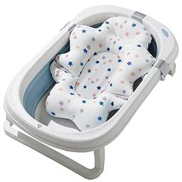 Almofada de apoio de banho de bebê GKPLY, almofada de banho de bebê, tapete antiderrapante recém-nascido, travesseiro de banho de bebê para banheira, assento de banho flutuante infantil para criança d