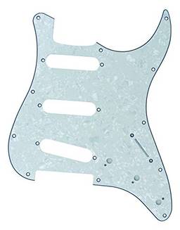 Escudo Perolado com 3 Camadas com Aberturas SSS para Guitarra Stratocaster - DOLPHIN 1723
