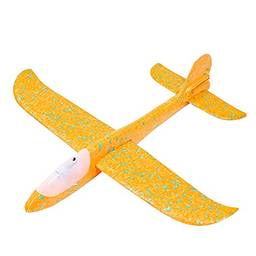 49x47cm Planador Avião de luminiscente para O Vôo Ao Ar Livre de de mão,Modelo de Avião para Crianças Jogando Espuma Planador Avião,Xiaomu
