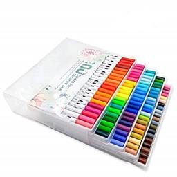 WSLCN 12/24/36/48/60/80/100 cores, conjunto de canetas marcadoras para aquarela com ponta dupla, 100 cores