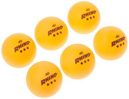 Bolas de tênis de mesa 3 estrelas da Champion Sports, Pacote com 6, 40mm, Equipamento profissional