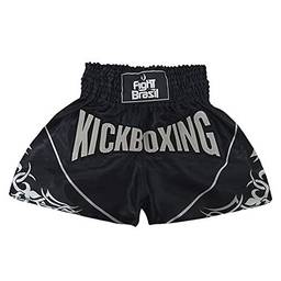 Short Calção Kick Boxing - Pre/Bra - G