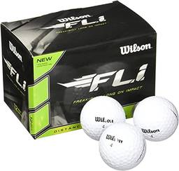 Wilson Bolas de golfe Staff F.L.I. (pacote com 12) brancas