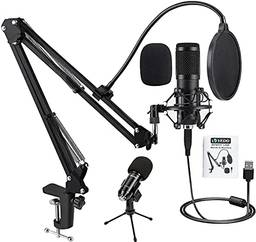 VEDO MICROFONE Kit Microfone Bm800 Usb Condensador Estúdio Profissional (USB)