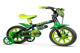 Bicicleta Infantil Aro 12 Black 12 com Rodinhas, Nathor