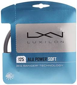 Wilson Sporting Goods Corda de tênis LUXILON Big Banger ALU Power Soft 125, prata, calibre 16L (WRZ990101)