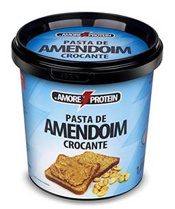 Pasta de amendoim integral c/ Crocante - RB Amore Protein - Pote 1,01kg