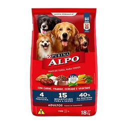 Ração Alpo para Cães Adultos Sabor Carne Grelhada com Vegetais - 18kg Purina - Sabor Carne