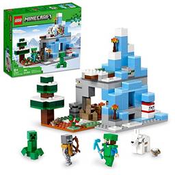 LEGO Minecraft Os Picos Gelados 21243 (304 Peças); Conjunto de Construção