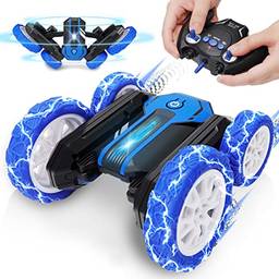 Brinquedos de carro de controle remoto para presentes de aniversário de meninos de 4 a 7 anos, carros rc stunt monster truck carro para meninos brinquedos de crianças de 8 a 12 anos, presentes para me