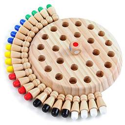 Vicfone Brinquedos Inteligentes para Crianças Memória Colorida Xadrez Memória De Madeira Matchstick Jogo De Xadrez Memória Desenvolvendo Xadrez Família Brinquedos Intelectuais